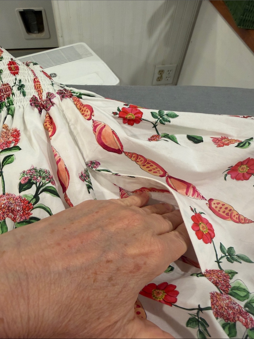 Hill House The White Floral Smocked Babydoll Dress - Picture 6 of 6